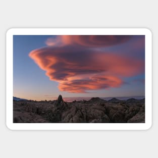 Lenticular Cloud at Sunset Sticker